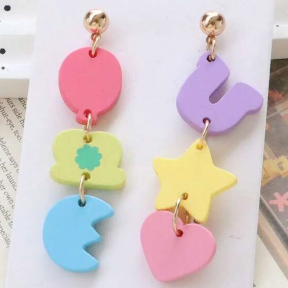 Lucky Charms Marshmallow Dangle Earrings - Picture 1 of 8